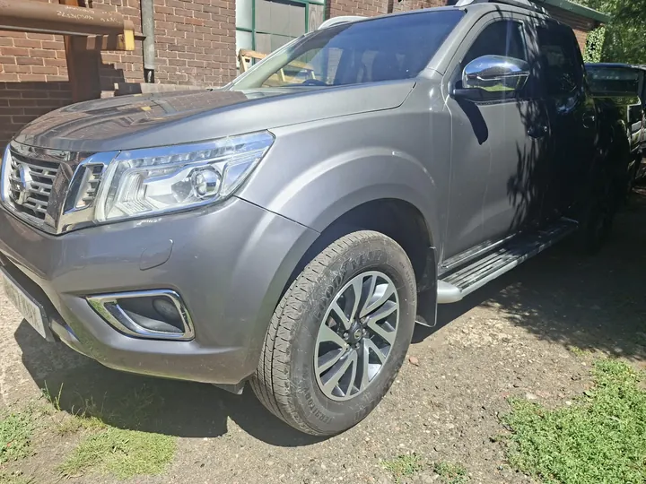Grey Nissan Navara pickup